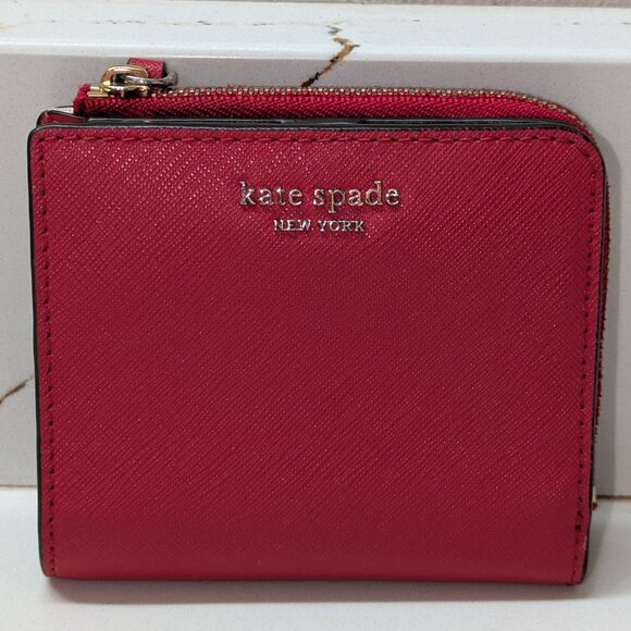 Kate Spade small red wallet, EUC - Picture 1 of 3